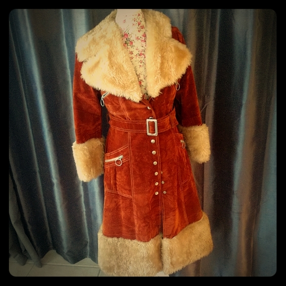 Vintage Jackets & Blazers - Vintage Union Made 70's Boho Hippie Winter Coat S